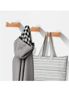 Oasisgalore Oasisgalore 6 Pack Beech Wood Wall Mounted Hook Wooden Hanger for Clothes Hats Bags Towel Home  - Image 5