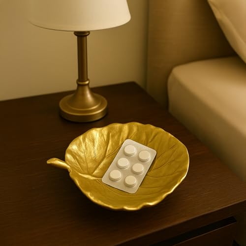 MARKET 99 Glossy Golden Aluminium Tabletop Bowl | Decorative Ribbed Centerpiece for Dining Table & Living Room | Stylish Washable Home Accent for Gifting and Elegant Modern Décor - Image 4