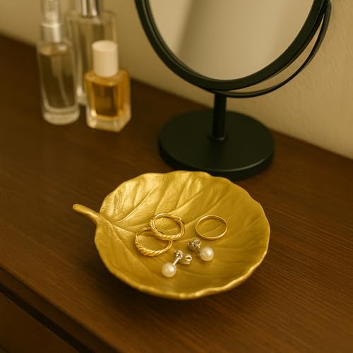 MARKET 99 Glossy Golden Aluminium Tabletop Bowl | Decorative Ribbed Centerpiece for Dining Table & Living Room | Stylish Washable Home Accent for Gifting and Elegant Modern Décor - Image 3