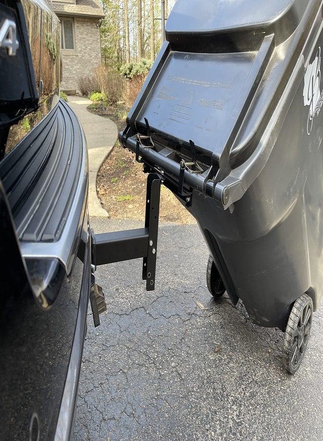 Garbage Commander وصلة جر لنقل القمامة، علبة واحدة، مستقبل 2 بوصة مُثبّت بخطاف ماونتن الجديد الخاص بنا للممرات شديدة الانحدار. المقبض لن ينفك. - Image 1