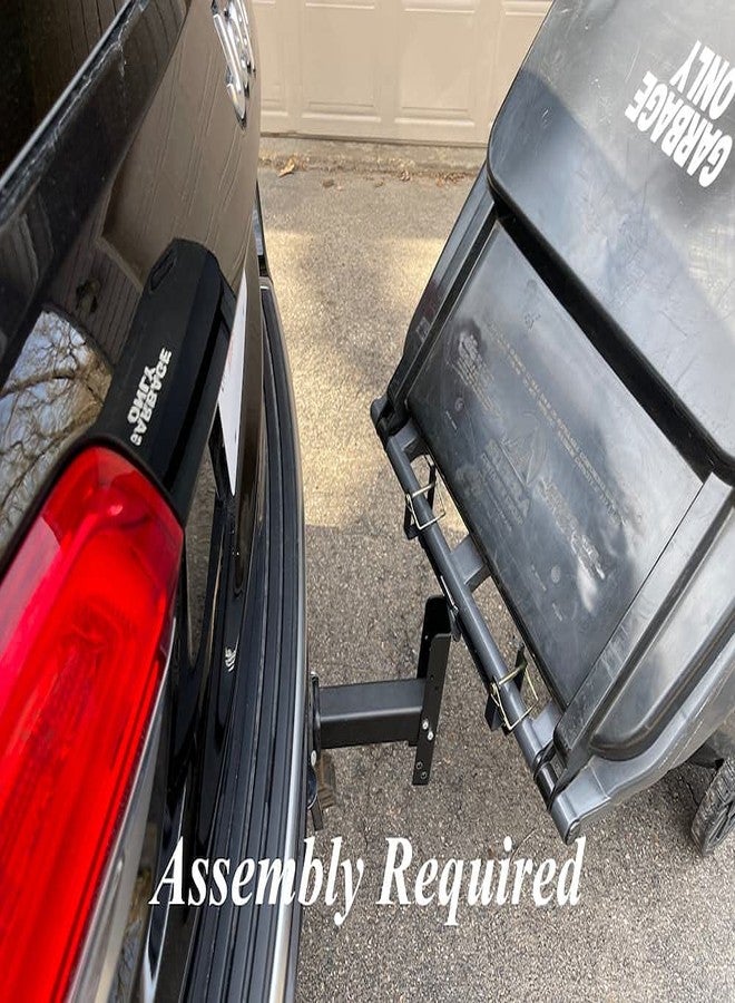 Garbage Commander وصلة جر لنقل القمامة، علبة واحدة، مستقبل 2 بوصة مُثبّت بخطاف ماونتن الجديد الخاص بنا للممرات شديدة الانحدار. المقبض لن ينفك. - Image 4