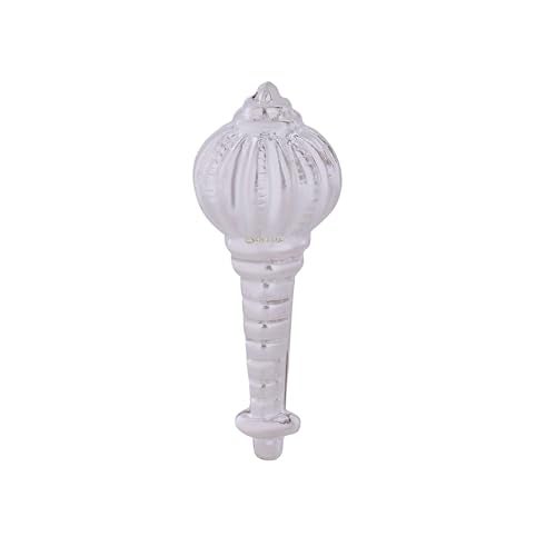 Osasbazaar Pure Silver Gada, Weapon of Bajrangbali Hanuman for Mandir Puja, Sacred Mace for Temple Worship, Home Office Decor Accessory - 97%-99% Purity Certified - Image 4