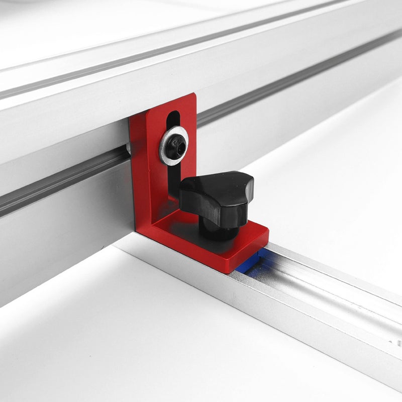 Fixed T-Slot Miter Track Stop Locator Sliding Brackets Woodworking Rail Retainer Chute Backing Connector Wood Working Tool - Image 2