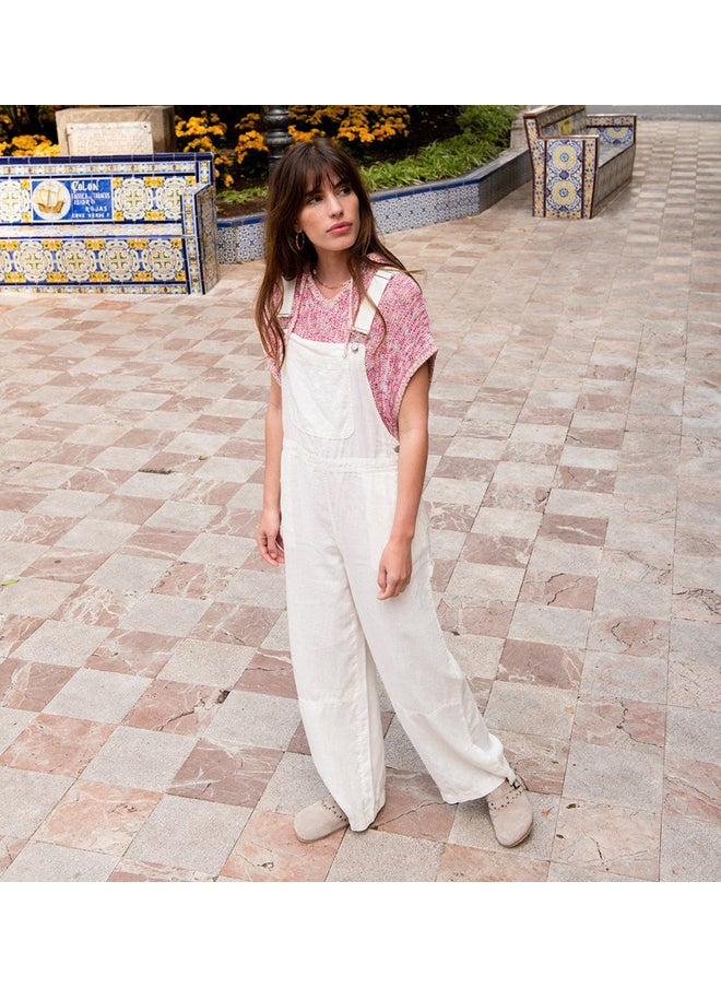 promod - Linen dungarees - Image 1