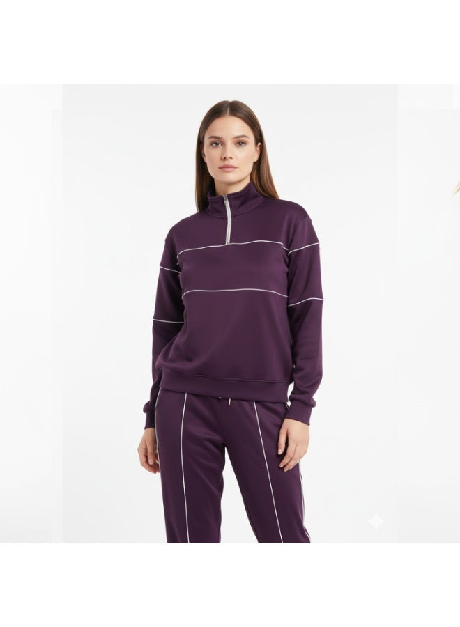 سيزار ترنج حريمي ببطانة قطيفة من الداخل ومزودة بتصميمات خطية - Image 4