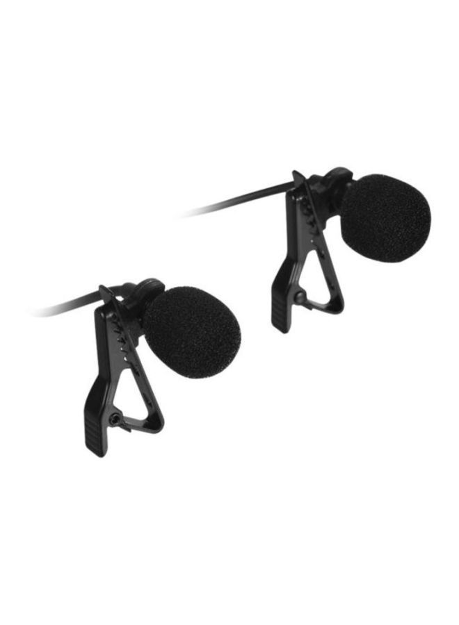 NIBEMINENT Dual Omni-Directional Lavalier Microphone D5638-31 Black - Image 5