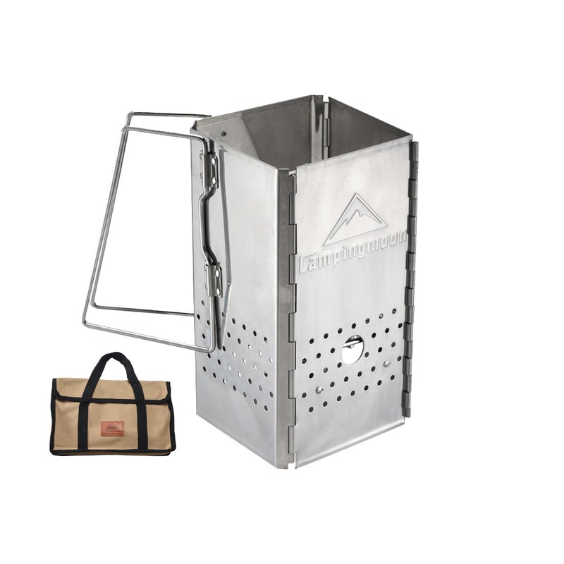 Portable Charcoal Chimney Starter Stainless Steel MT18