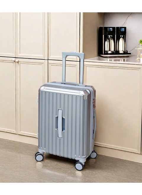 20 Inch Lightweight Boarding Suitcase, Durable Trolley Case with Secure Password Lock