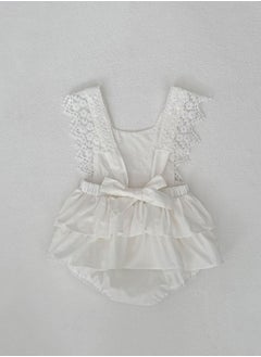 Bafanou Bafanou Baby Girls Plain Playsuit Newborn Cotton Jumpsuit Infant 0-2Y Sleeveless Romper  - Image 4