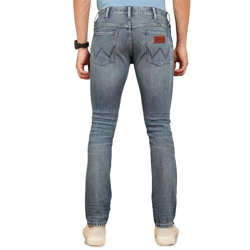 Wrangler Men's Blue Slim Fit Low Rise Pants - Image 3