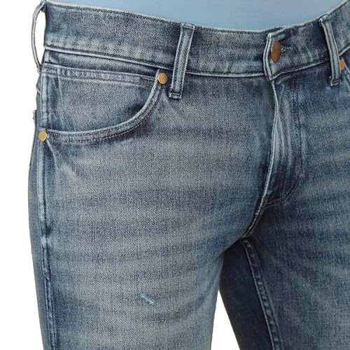 Wrangler Men's Blue Slim Fit Low Rise Pants - Image 5
