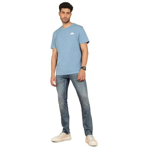 Wrangler Men's Blue Slim Fit Low Rise Pants - Image 4