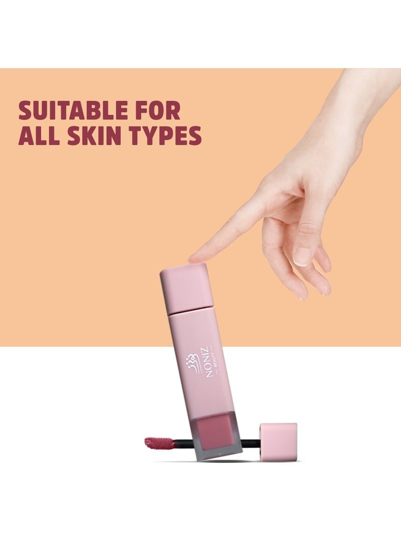 NONIZ BEAUTY Liquid Blush - Soft Dewy Face Blush - Long Lasting Cheek Tint - Natural-Looking Matte Blush for Cheeks - Cream Blush - Vegan and Cruelty-Free - Smudge Proof (Peach) - Image 5
