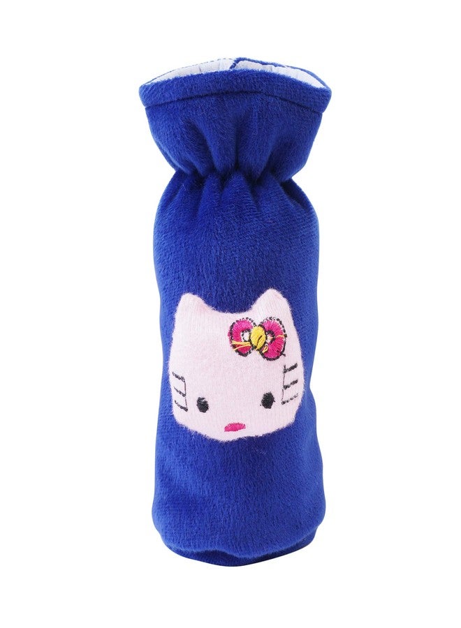 MW PRINTS Soft Plush Stretchable Baby Feeding Bottle Cover with Easy to Hold Strap |Suitable for 60ml-140ml Baby Feeding Bottle Cover Pack of 2 (Orange & Royal Blue) - Image 3