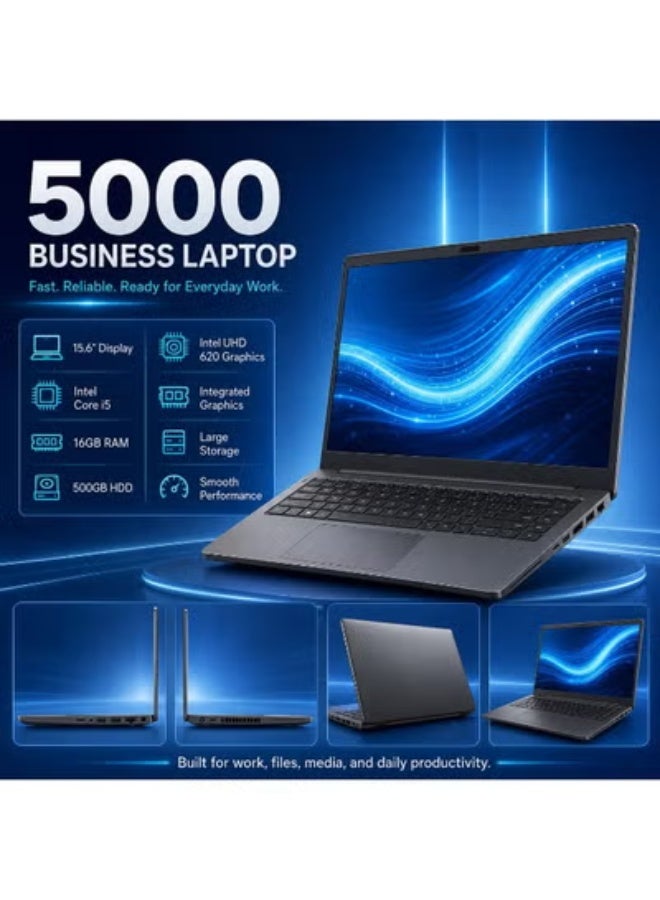 Laptop 15.6 Inch with i5 Processor, 16GB RAM, 500GB Storage, Integrated Graphics with Free Laptop Bag, Mouse and Stand for Work and Study - Image 2