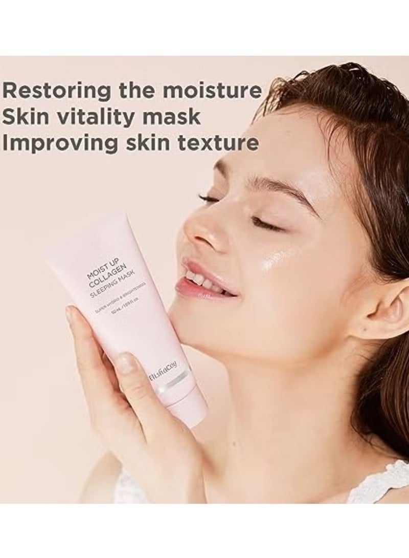 elishacoy Moist Up Collagen Sleeping Mask,Super Hydro and Brighting Moisturize The Skin 50mL - Image 2