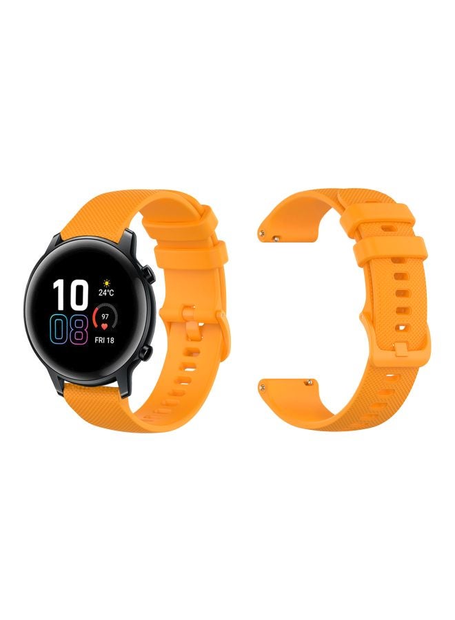 Perfii Replacement Band For Honor MagicWatch 2 42mm Orange - Image 4