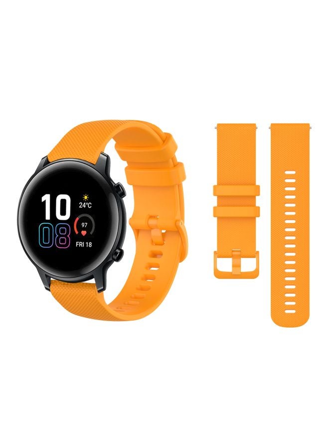 Perfii Replacement Band For Honor MagicWatch 2 42mm Orange - Image 3