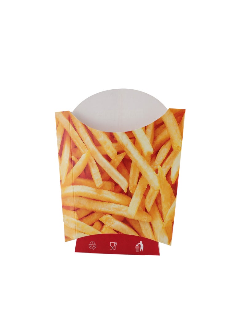Richoos Large Paper French Fries Containers 25 piece - Durable and Grease-Resistant, Ideal for Serving Fries, Snacks, and Finger Foods - Image 1