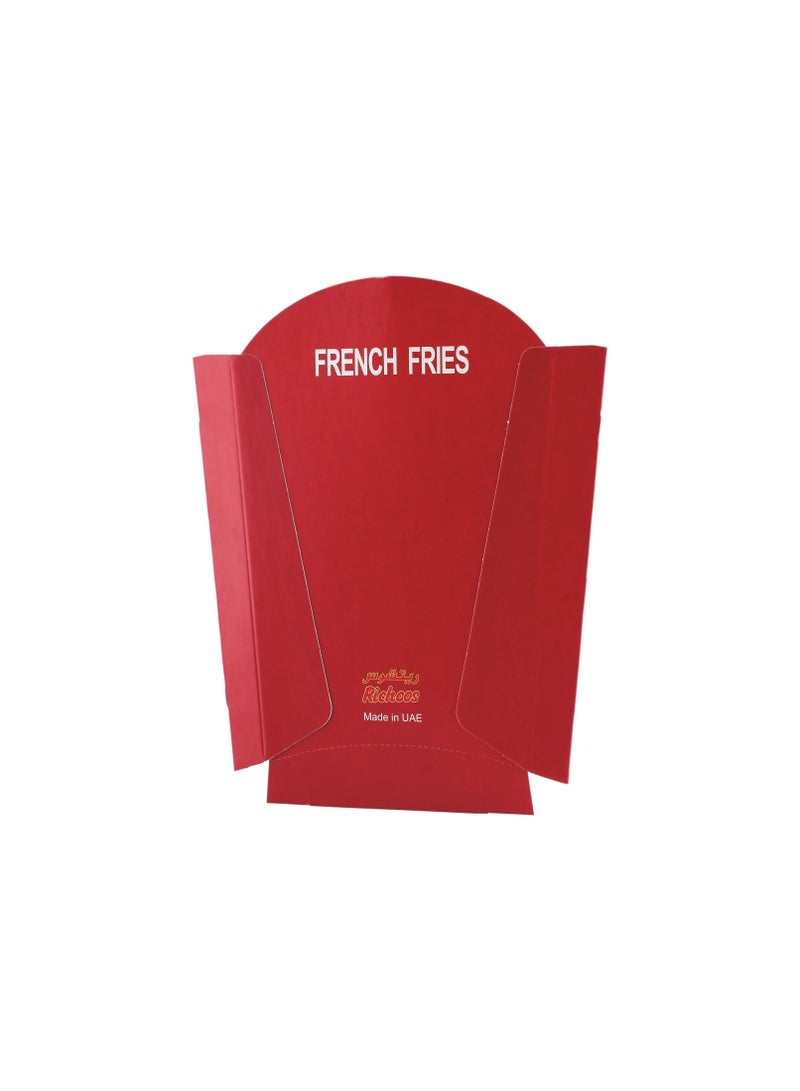 Richoos Large Paper French Fries Containers 25 piece - Durable and Grease-Resistant, Ideal for Serving Fries, Snacks, and Finger Foods - Image 2