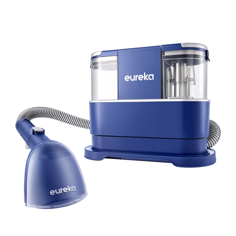 EUREKA Portable Carpet and Upholstery Cleaner, Spot Cleaner for Pets, Stain Remover for Carpet, Area Rugs, Upholstery, Coaches and Car, 50.7oz Large Water Tank, NEY100 with Cleaning Formula, Blue - Image 1