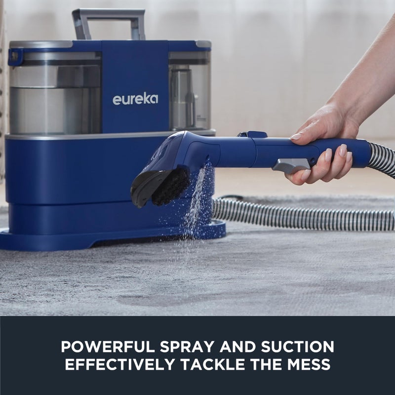 EUREKA Portable Carpet and Upholstery Cleaner, Spot Cleaner for Pets, Stain Remover for Carpet, Area Rugs, Upholstery, Coaches and Car, 50.7oz Large Water Tank, NEY100 with Cleaning Formula, Blue - Image 5