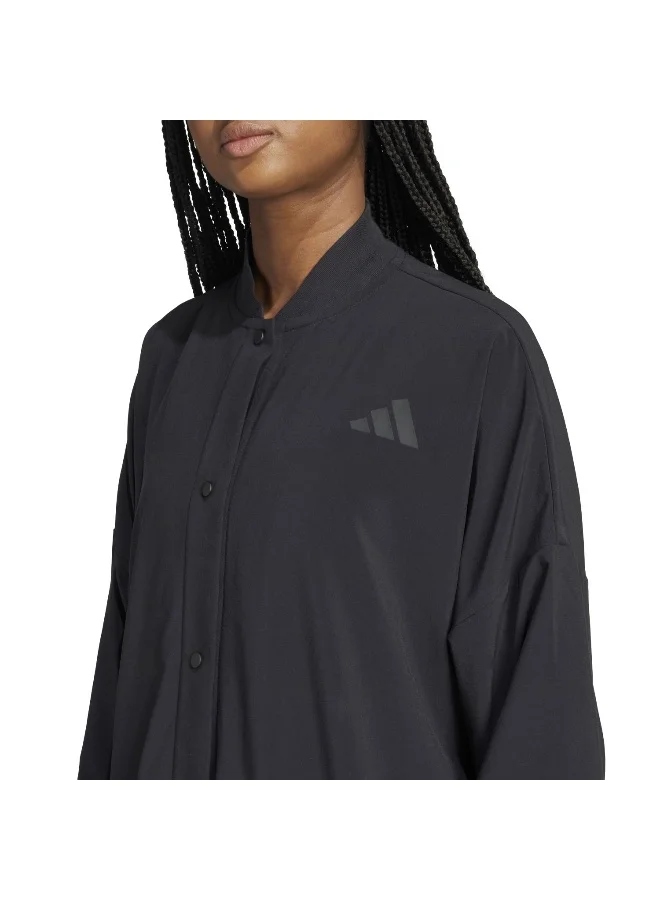 Adidas Adidas W Fi 3S Coverup Black Coat Jackets For Women