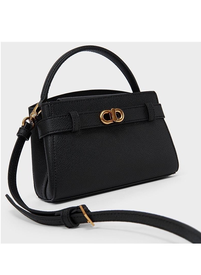 Charles & Keith Metal Buckle Strap Tote Shoulder Bag camera bag - Image 3