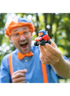 Blippi Mini Mobiles 5 Pack Mini Vehicles Features Character Toy Figure In Each Vehicle: Mobile/Car Monster Truck Recycle Truck Ice Cream Truck And Airplane Educational Toys For Young Children  - Image 3