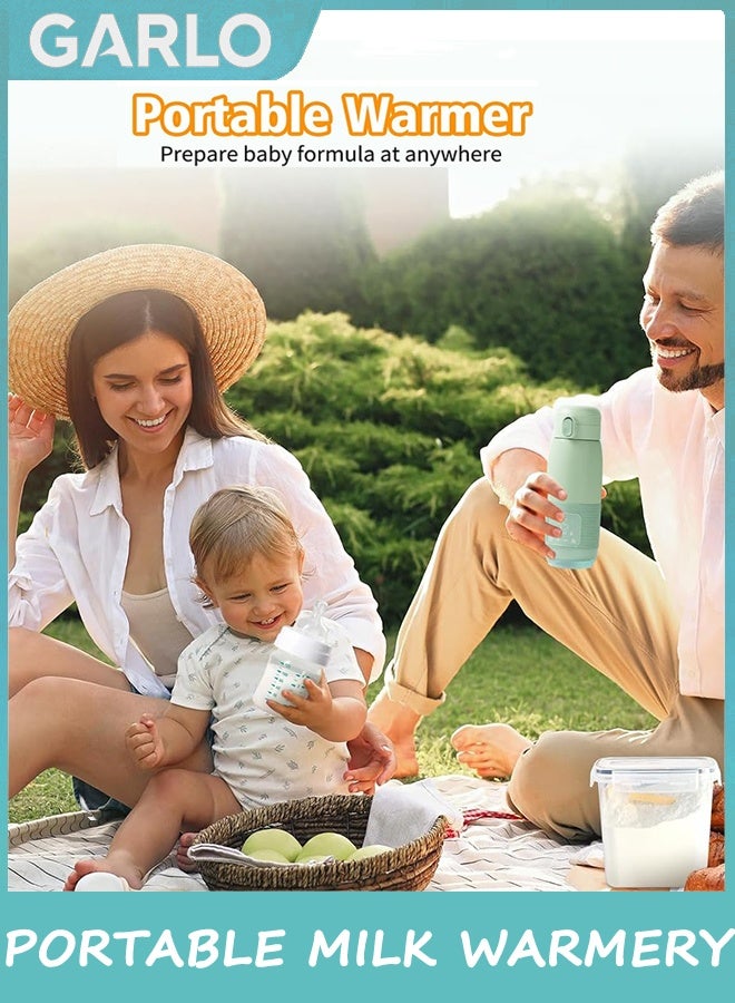 Garlo Portable Milk Warmer for Baby, Cordless Travel Milk Warmer for Baby, Breastmilk Warmer On The Go, USB Rechargeable Portable Bottle Warmer for Travel, Car, Outdoors - Image 5