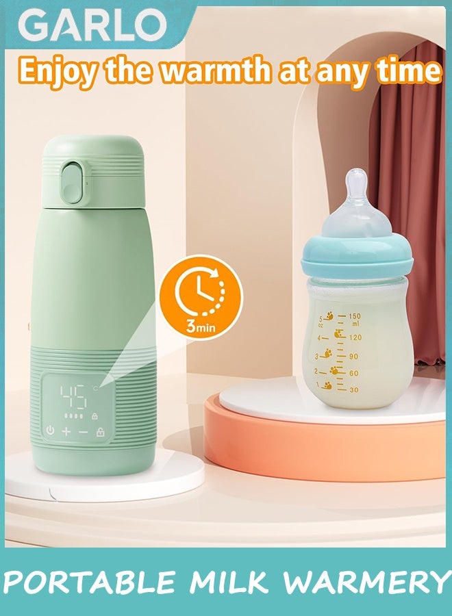 Garlo Portable Milk Warmer for Baby, Cordless Travel Milk Warmer for Baby, Breastmilk Warmer On The Go, USB Rechargeable Portable Bottle Warmer for Travel, Car, Outdoors - Image 2