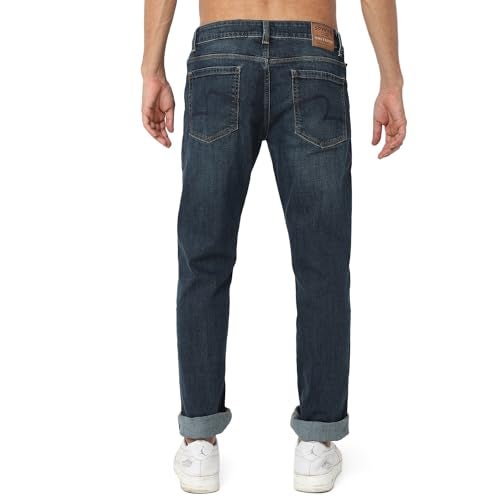 Spykar Mid Rise Comfort Fit Blue Jeans for Men (Size: 38)-MDRC2BC021-Dark Blue - Image 3