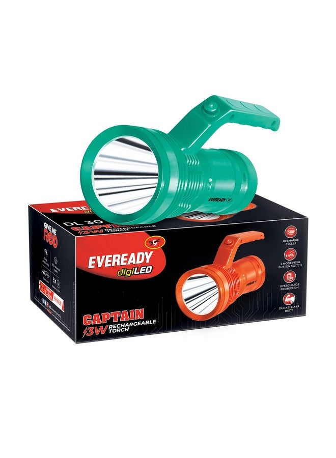 Eveready Eveready DIGILED DL30 Rechargeable Torch (Color May Vary) - Image 1