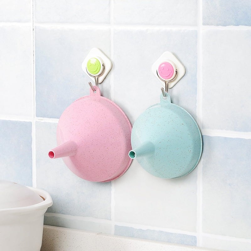 Wolpin Plastic Funnel for Kitchen Use Set of 2 Pcs for Oil Dispenser Transfers to Container Water Juice Ghee Multifunctional - Image 4