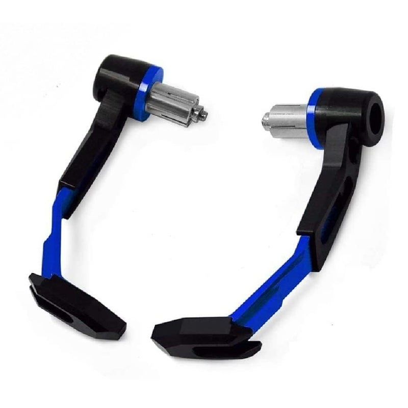 VTRUST Universal Motorcycle Bike Clutch Lever Protector, Brake Guard, Handlebar Levers Protect Handguard, Adjustable & Extendable (Blue) - Image 1