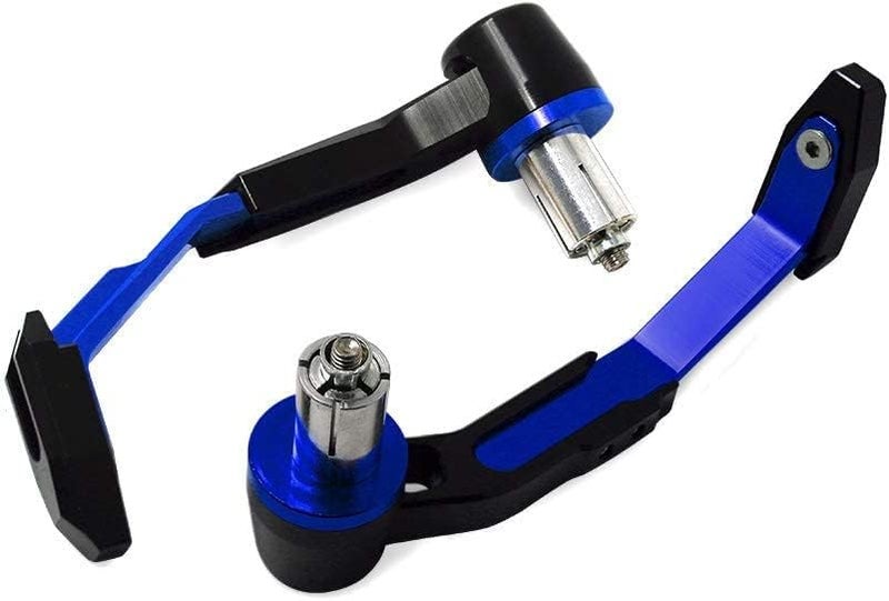 VTRUST Universal Motorcycle Bike Clutch Lever Protector, Brake Guard, Handlebar Levers Protect Handguard, Adjustable & Extendable (Blue) - Image 3