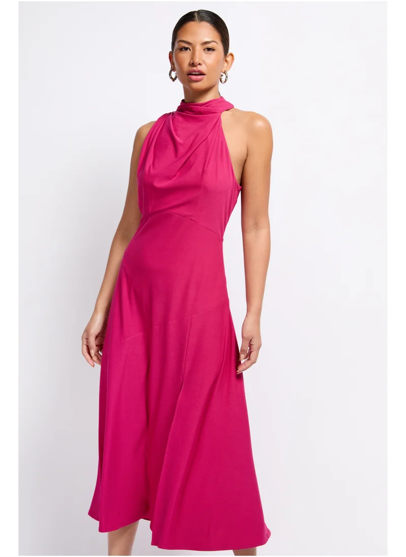 ليتل مسترس Draped Neck Detail Midaxi Dress