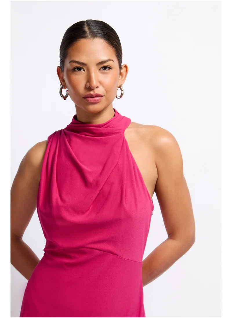 ليتل مسترس Draped Neck Detail Midaxi Dress