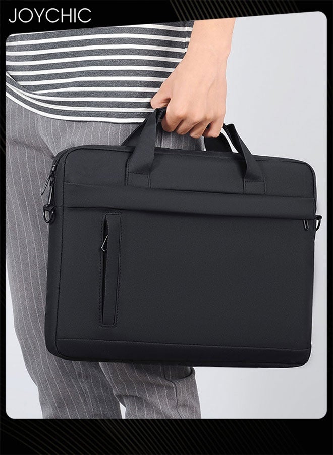 Joychic Men Classic Laptop Bag with Adjustable Straps Waterproof and Protective Laptop Sleeve Business Messenger Shoulder Bag for Laptop or Tablet - Image 2