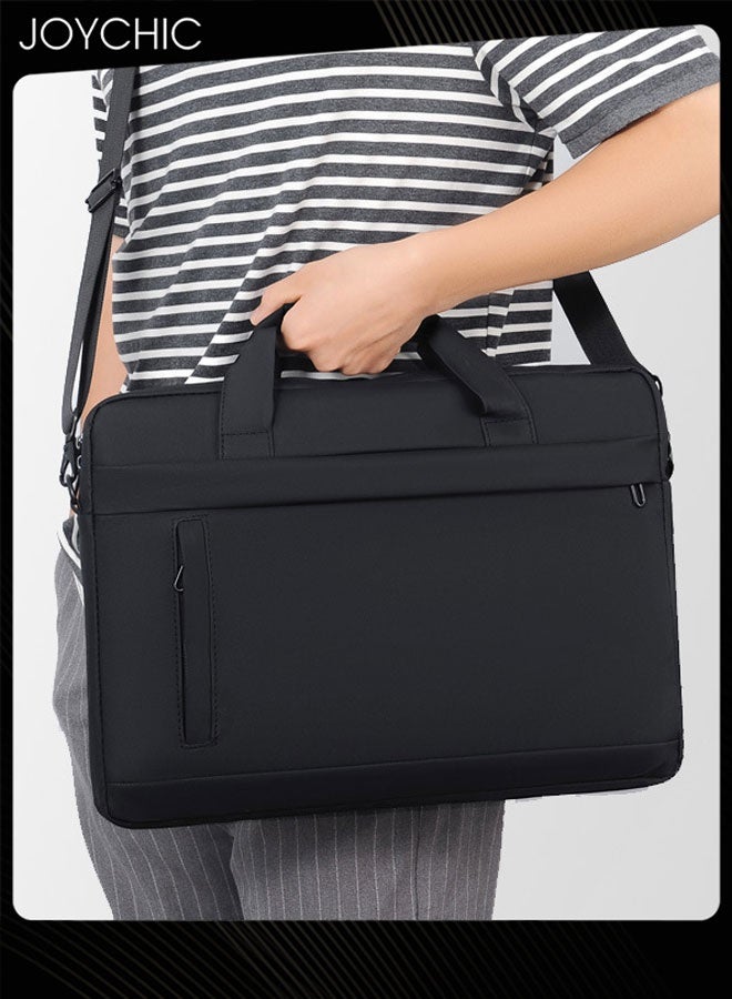 Joychic Men Classic Laptop Bag with Adjustable Straps Waterproof and Protective Laptop Sleeve Business Messenger Shoulder Bag for Laptop or Tablet - Image 3