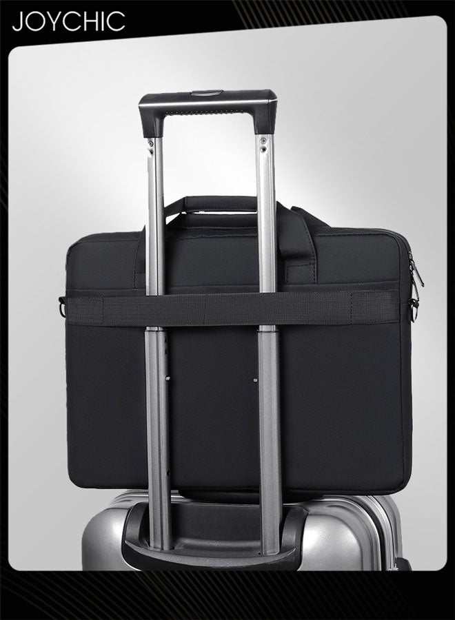 Joychic Men Classic Laptop Bag with Adjustable Straps Waterproof and Protective Laptop Sleeve Business Messenger Shoulder Bag for Laptop or Tablet - Image 5