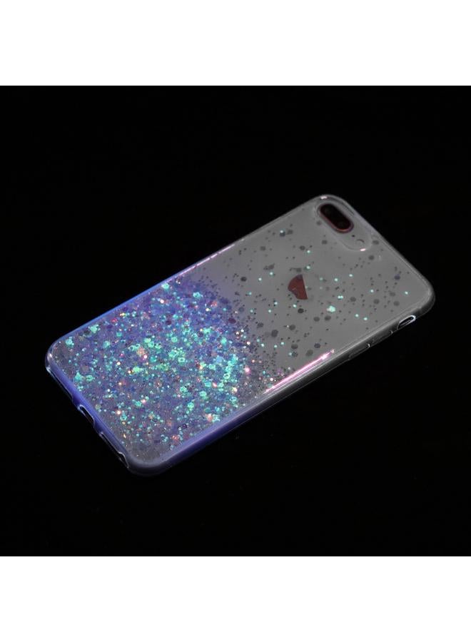 اس-توب جراب لهاتف iPhone 8 Plus / 7 Plus بإطار شفاف من مادة TPU اللامعة اللامعة - Image 4