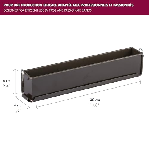 Gobel جوبيل - قالب خبز طويل غير لاصق (صغير) - عادي - قاعدة قابلة للإزالة - 12 1/8" x 2 3/8" x 1 5/8" - صنع في فرنسا - Image 3