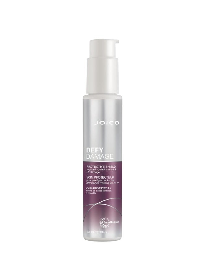 JOICO Defy Damage Protective Shield | For Damaged, Color-Treated Hair | Protect Against UV & Thermal Damage | Strengthen Bonds & Preserve Hair Color | With Moringa Seed & Arginine | 3.38 Fl Oz - Image 1