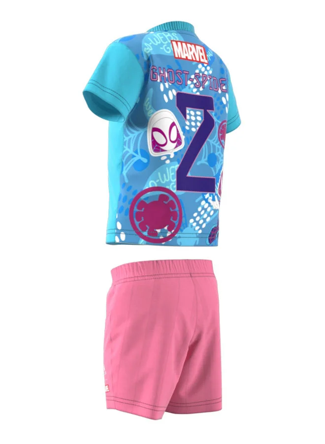 Adidas Baby Girls adidas X Marvel Ghost Spider Summer Set