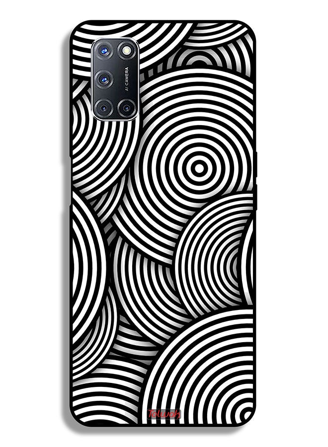 Tolwak Oppo A72 4G Protective Case Cover Circles Illusion Pattern - Image 1