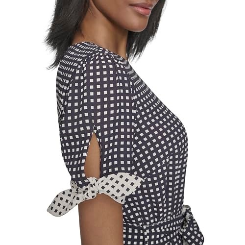 HALSTON H Women's Dress, Black/Pristine, 6 - Image 2