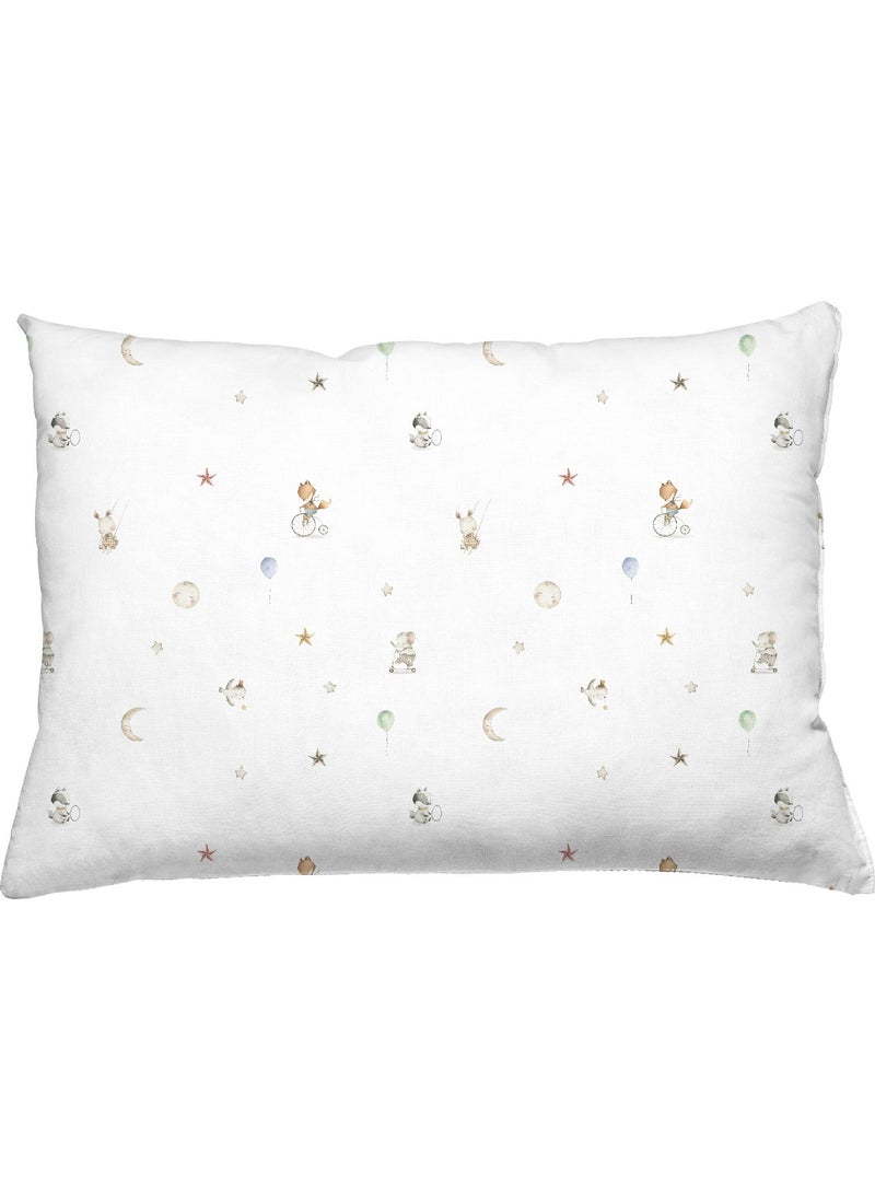 Casadora Baby Circus 100% Cotton Satin Baby Fitted Sheet Set - 70 x 140 cm + 35 x 45 cm  - Image 2