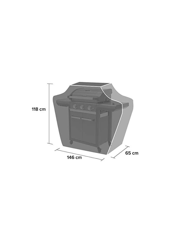 Campingaz BBQ ACCY Barbecue Cover L - Water and Weather Resistant, Black - Image 3