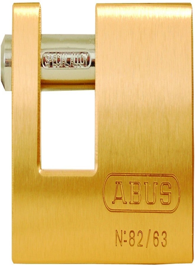 ABUS 82/63 Monoblock Brass Padlock Keyed Different - Image 1
